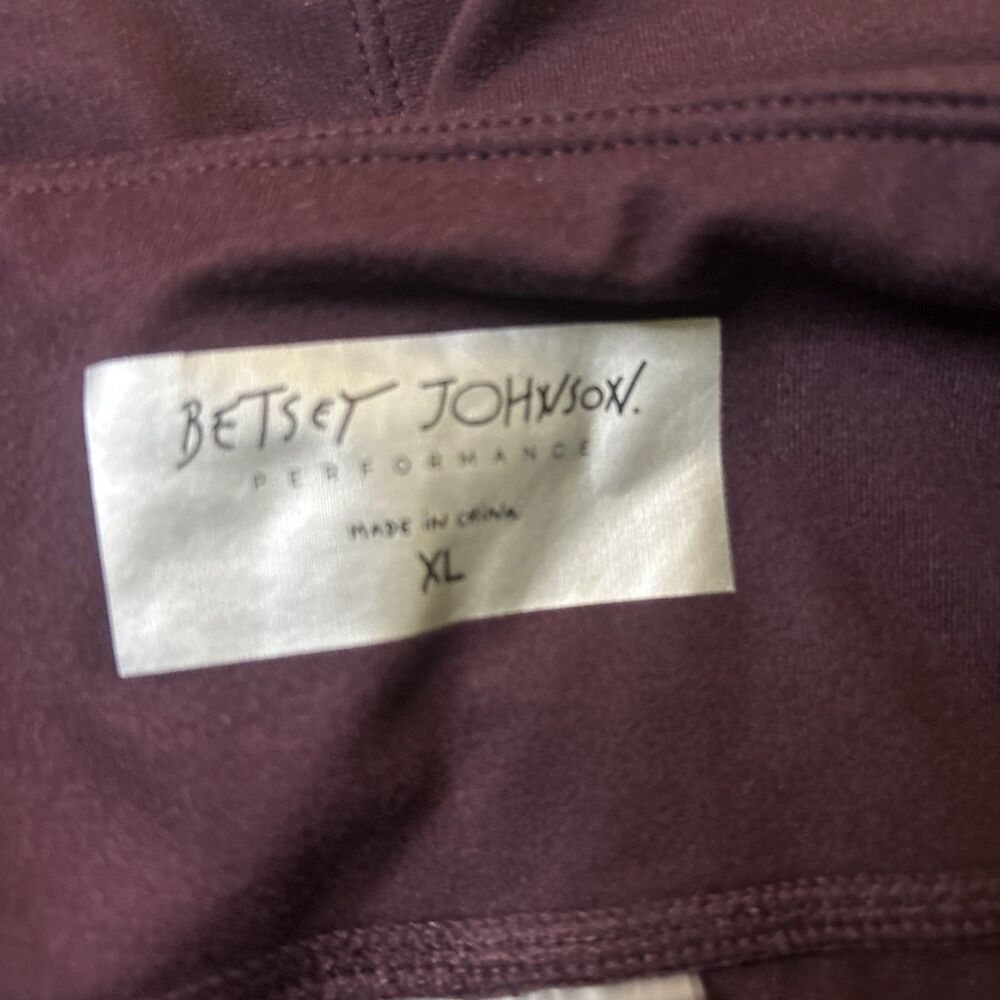 Betsy Johnson Performance Leggings capri purple embellished pull on size XL - Picture 5 of 12